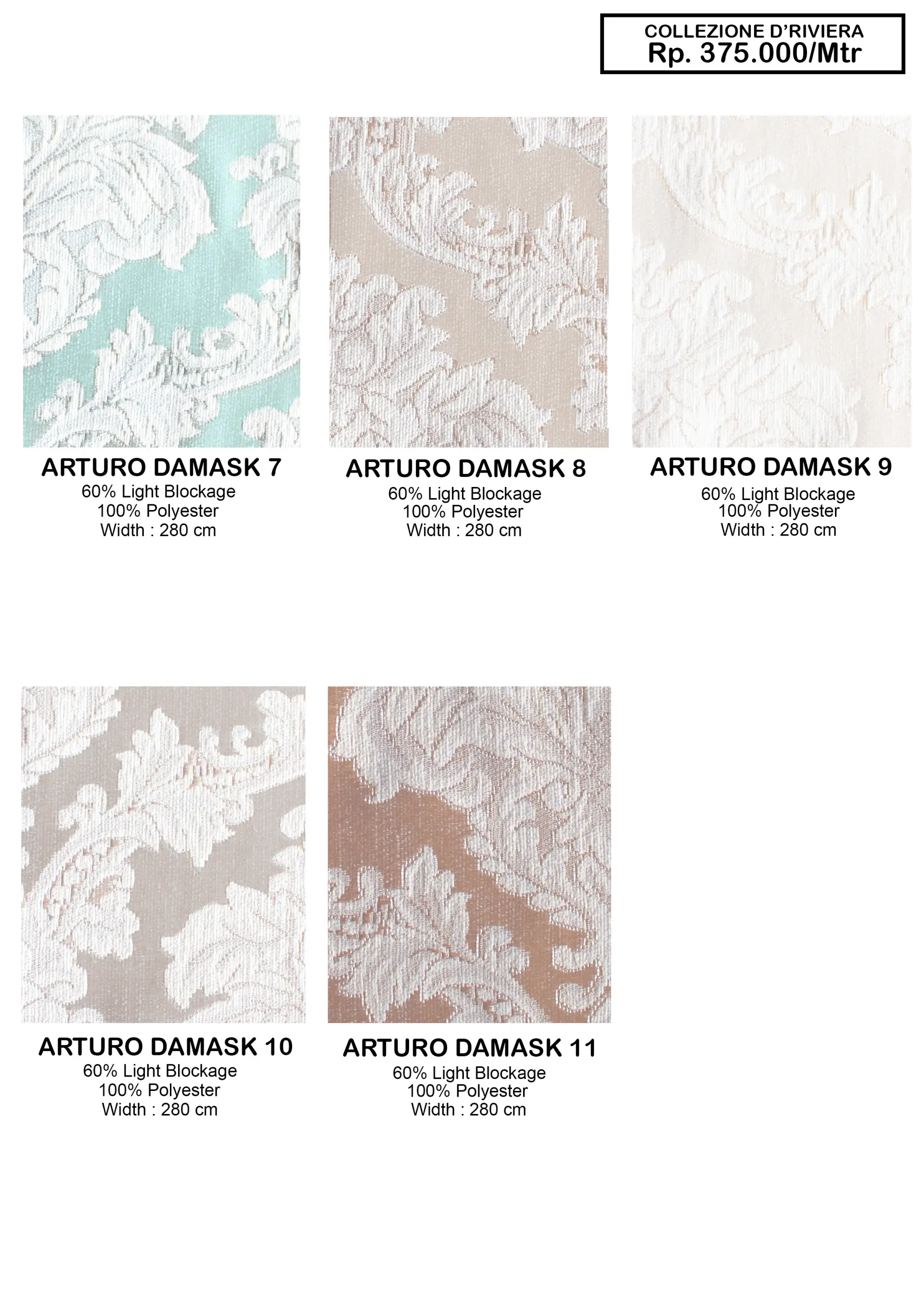 Collezione D Riviera Sofa Fabrics
