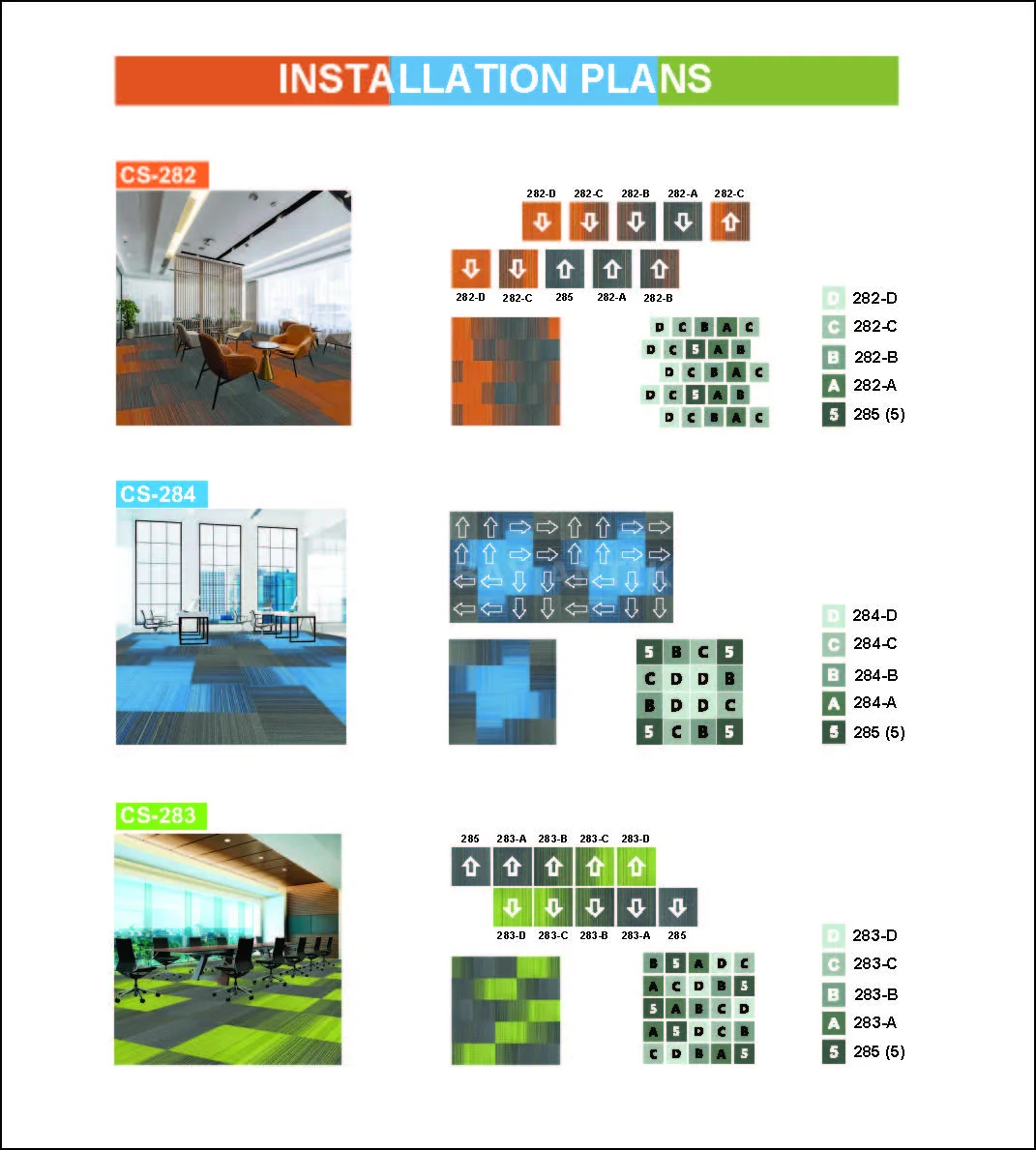 Color Space Carpet TIle