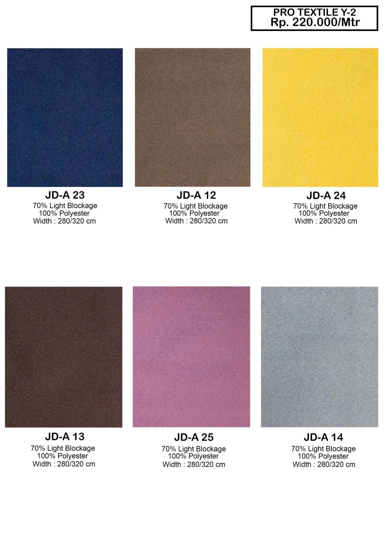 Pro Textile Y-2 Dim Out Gorden