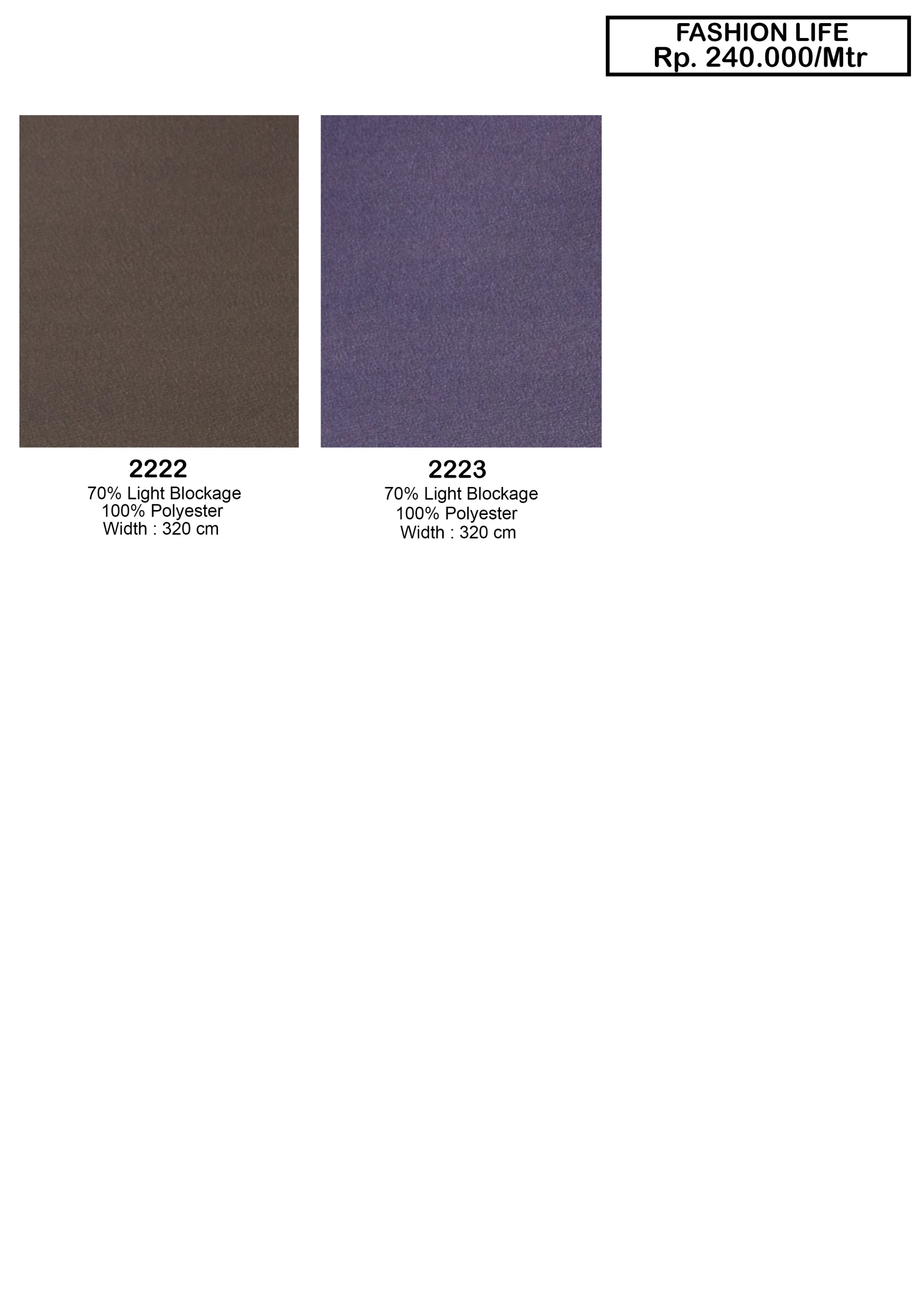 Fashion Life Fire Retardant Fabric Dim Out Gorden
