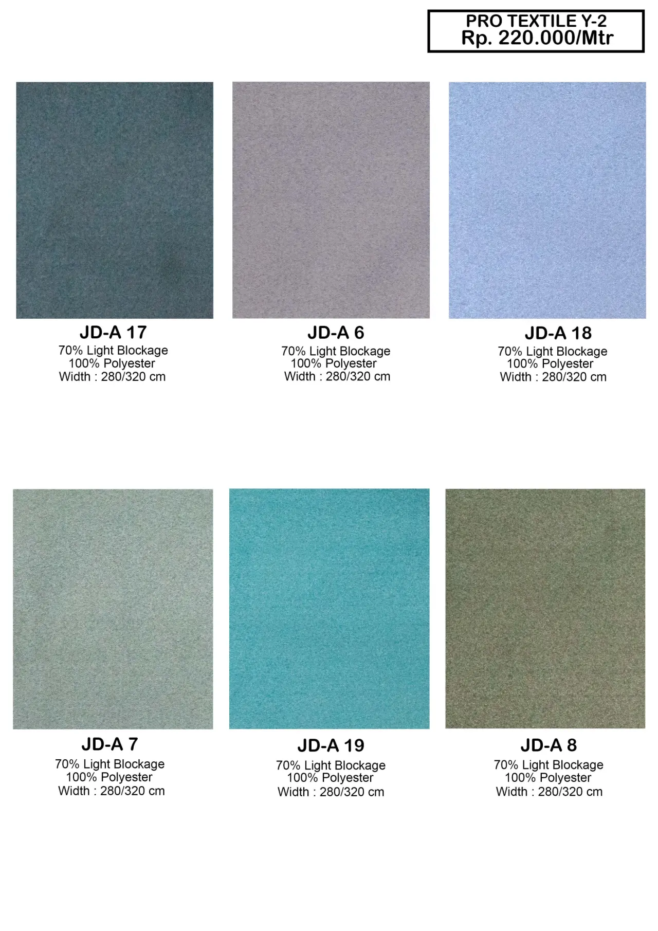 Pro Textile Y-2 Dim Out Gorden
