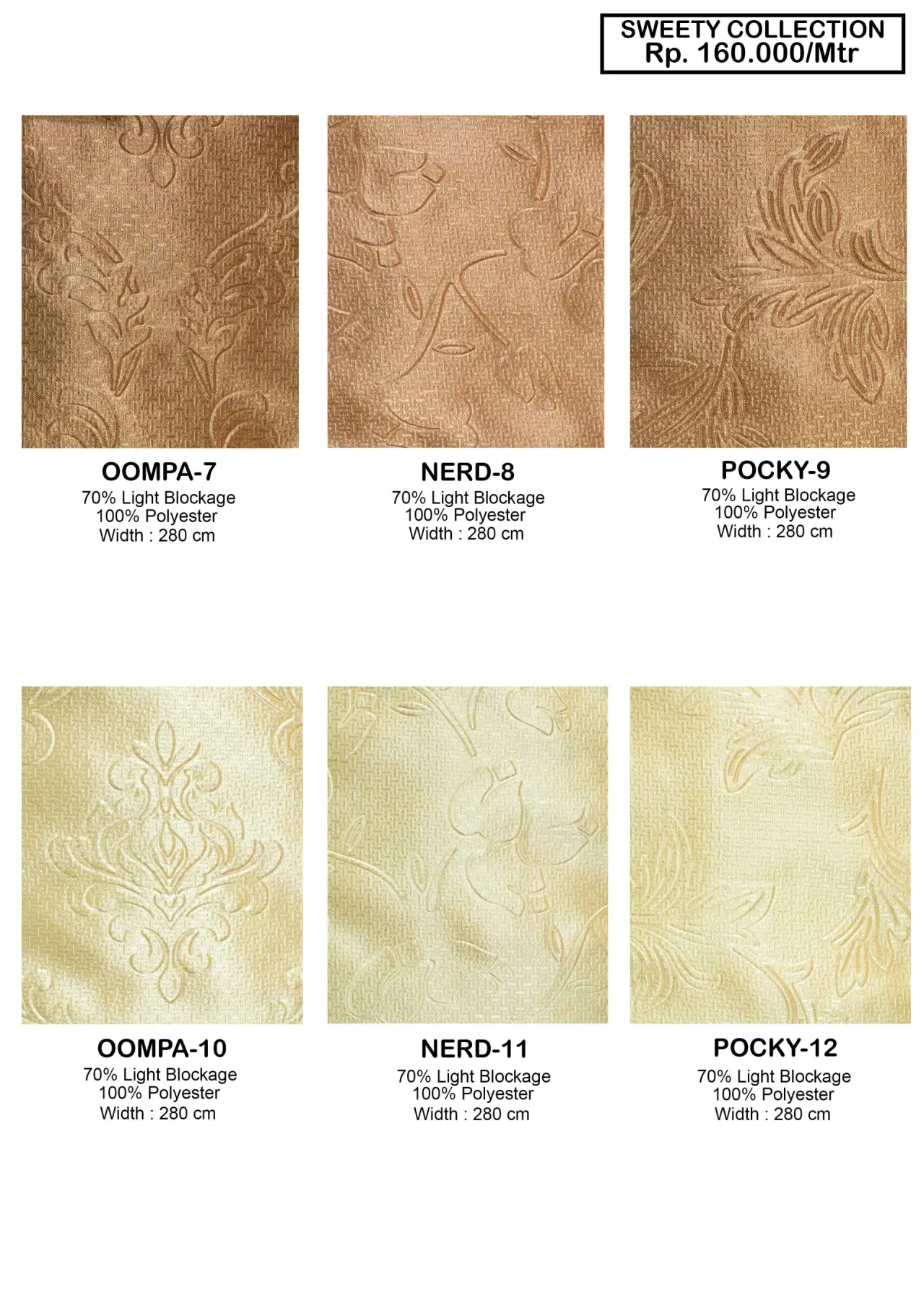 Sweety Collection Dimout Gorden