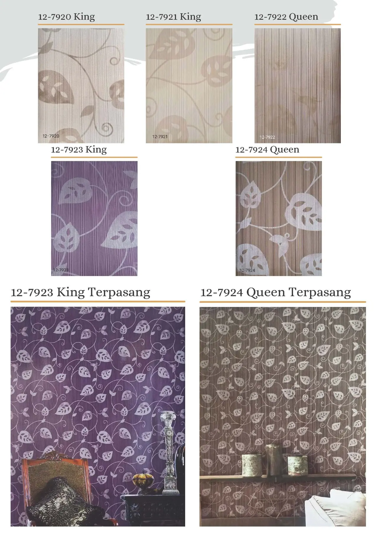 King & Queen Motif Wallpaper