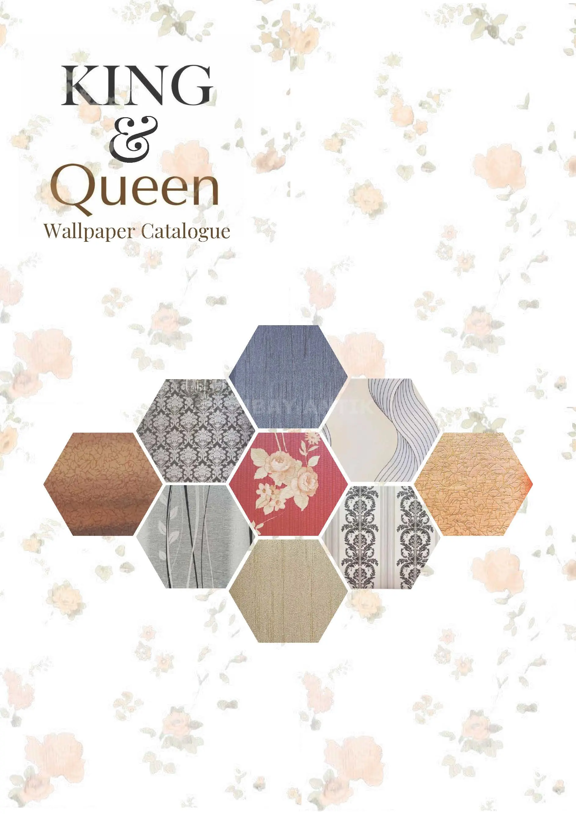 King & Queen Motif Wallpaper