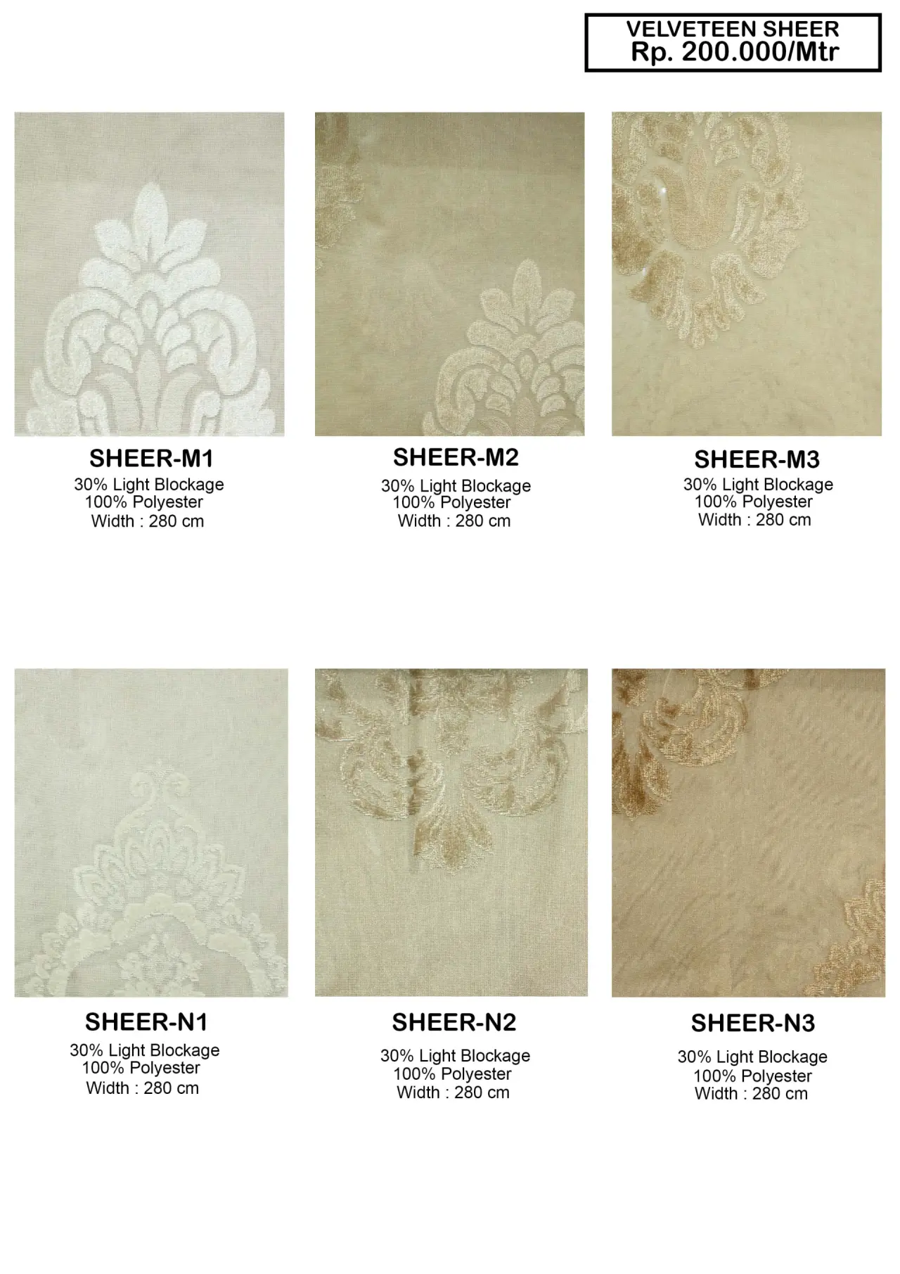Velveteen Sheer Velvet Gorden