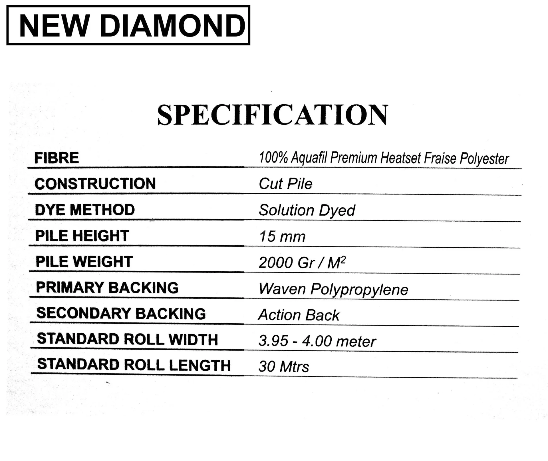New Diamond Carpet Wall To Wall
