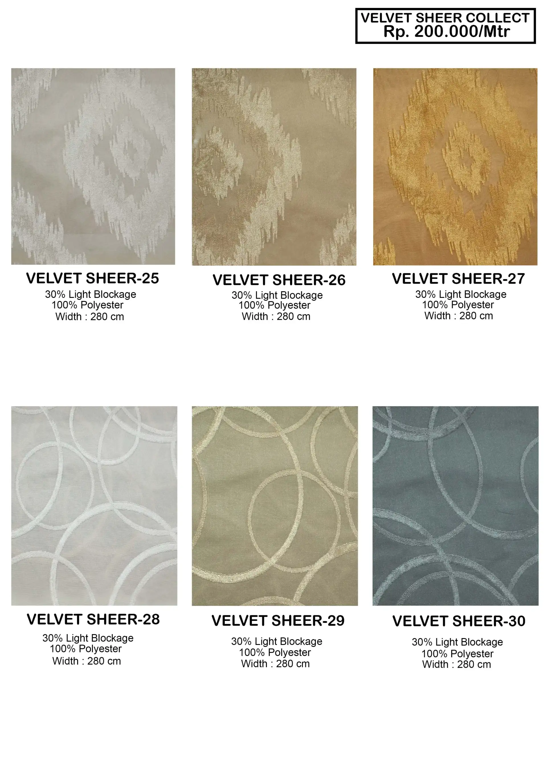 Velvet Sheer Velvet Gorden