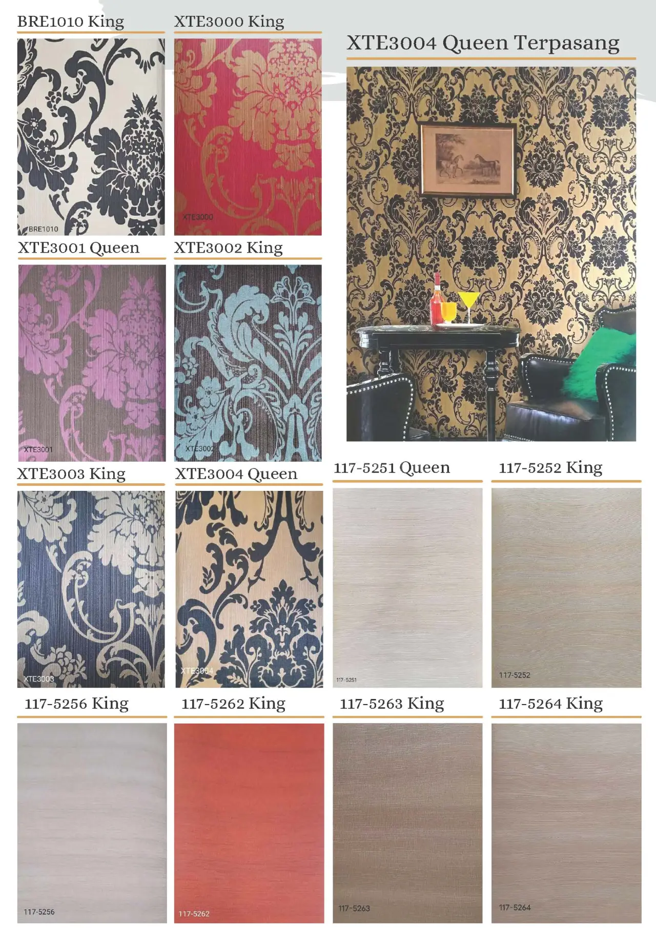 King & Queen Motif Wallpaper