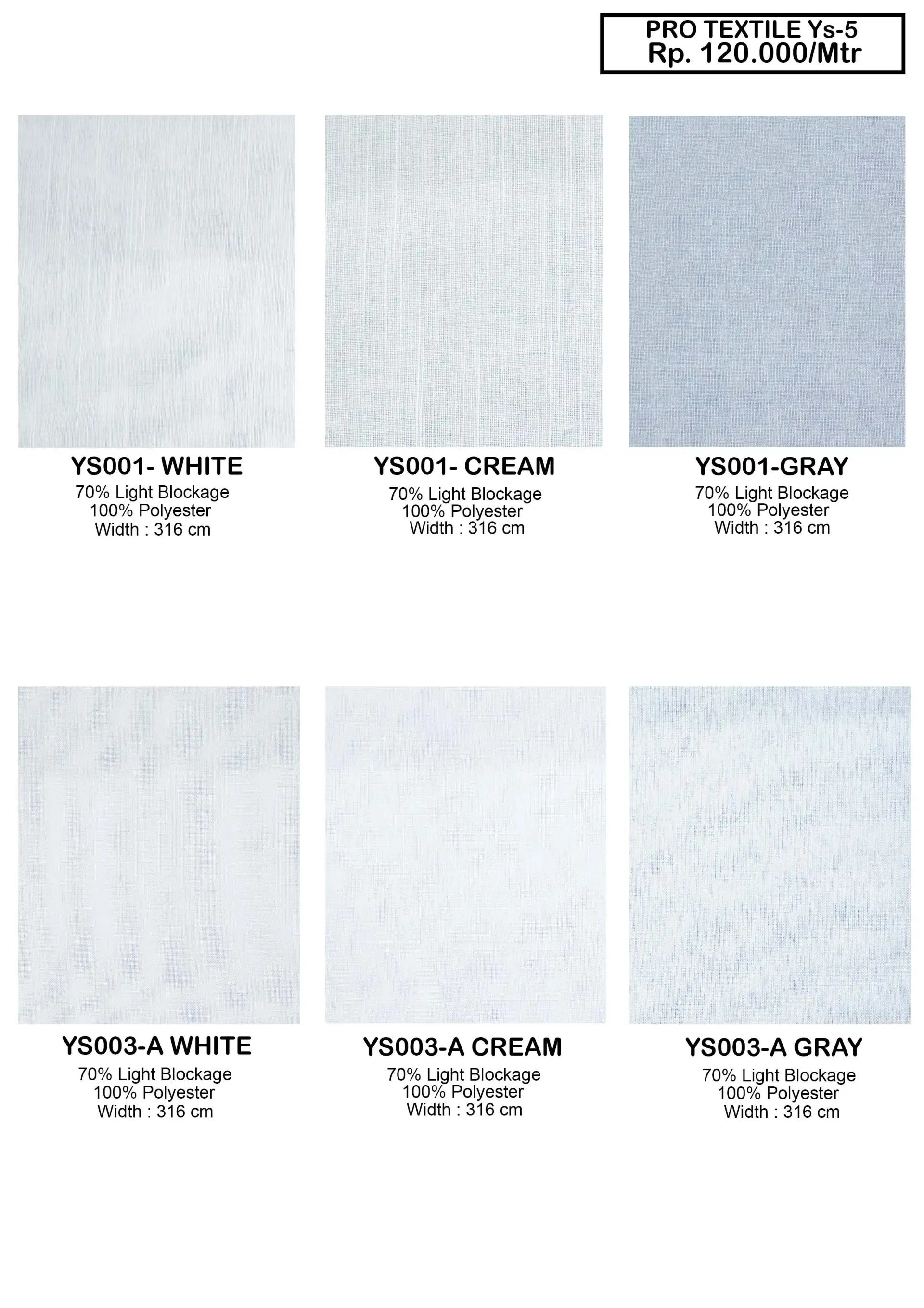 Pro Textile Y-5 Dim Out Gorden