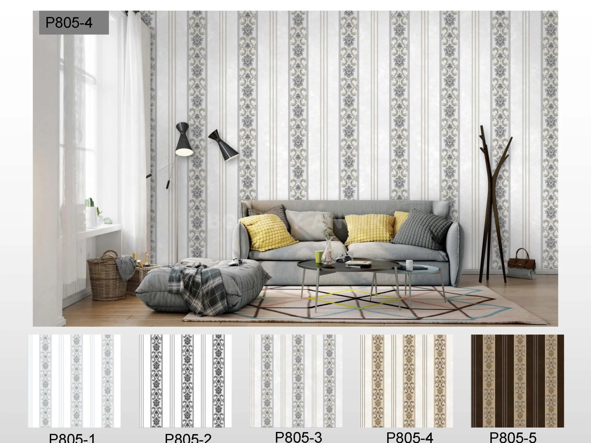 New Pavillion 2 Motif Wallpaper