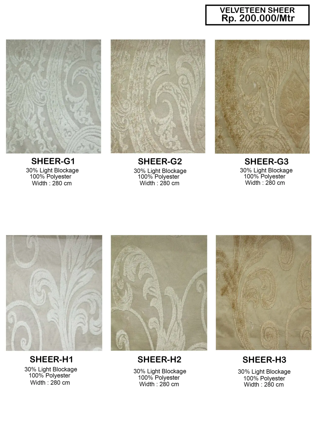 Velveteen Sheer Velvet Gorden