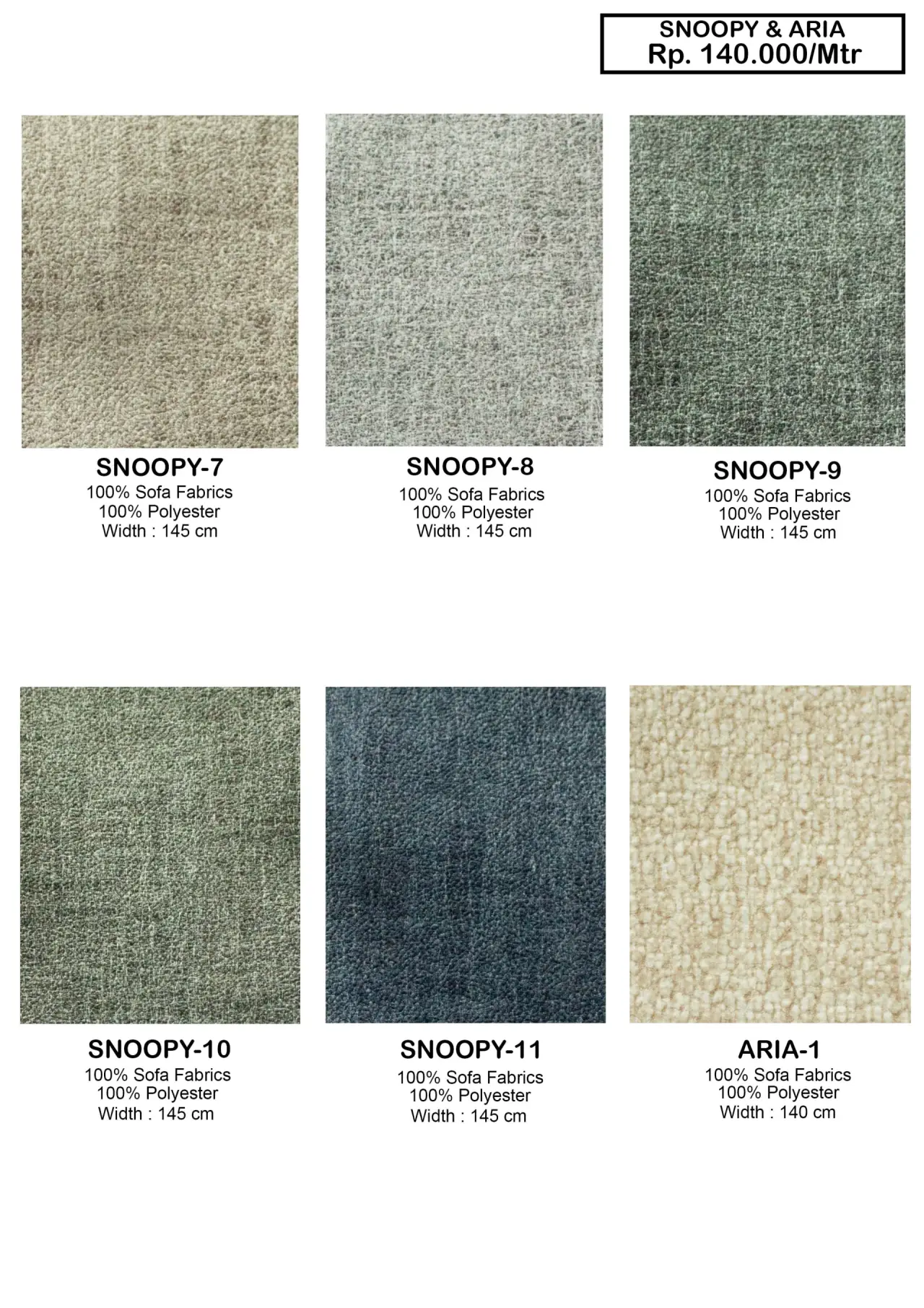 Dear Snoopy & Aria Sofa Fabric
