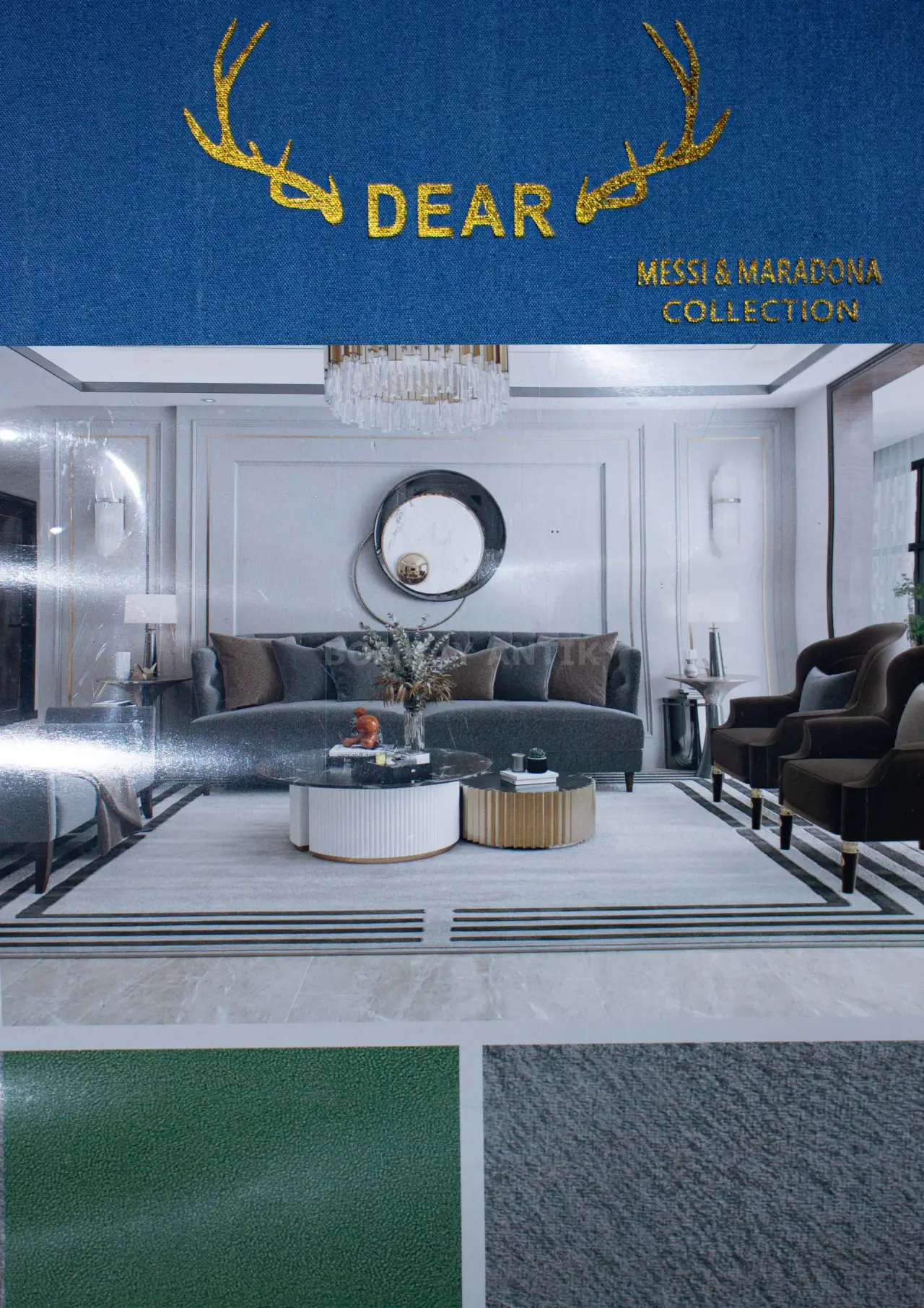 Dear Messi & Maradona Sofa Fabric