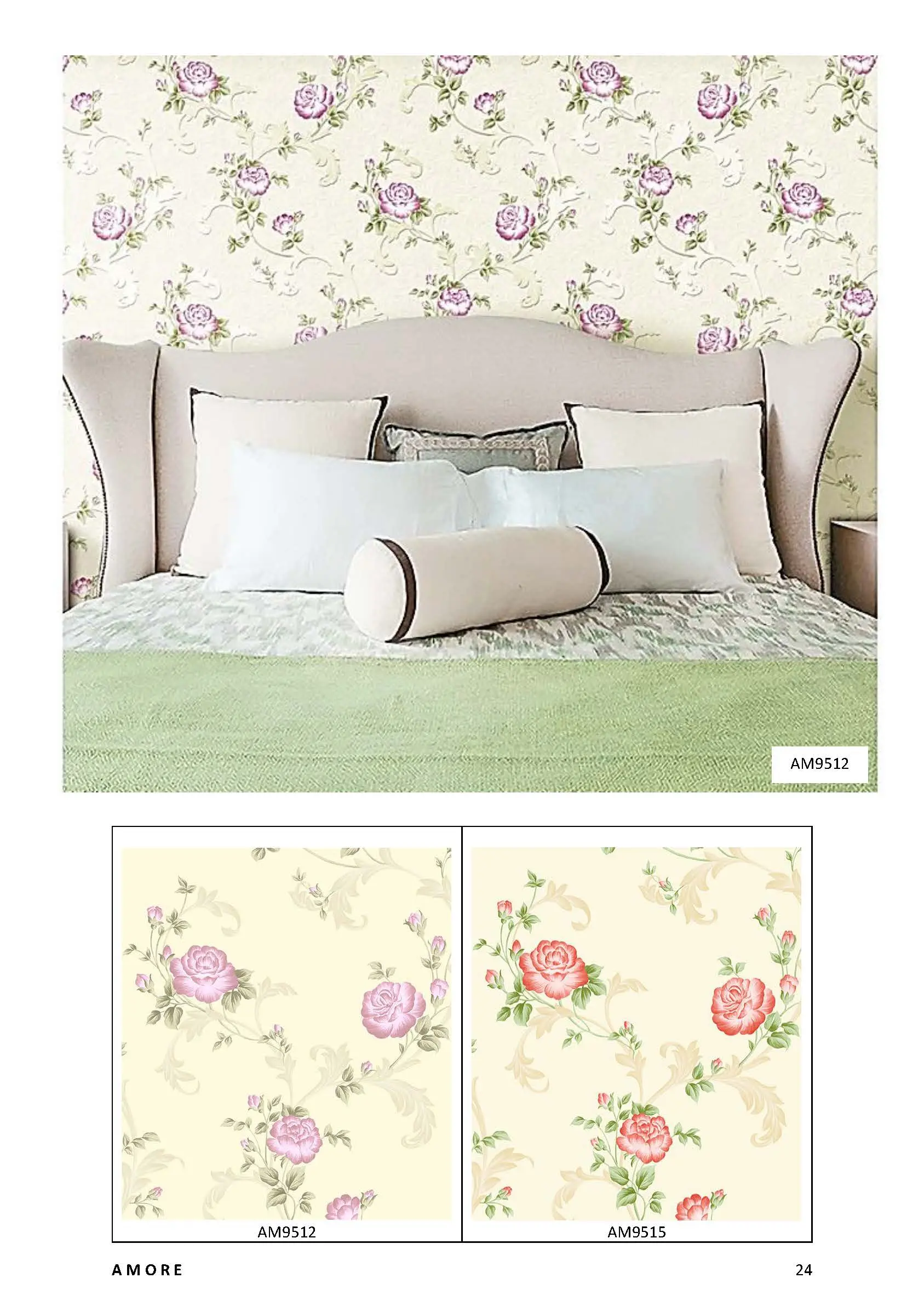 Amore Motif Wallpaper
