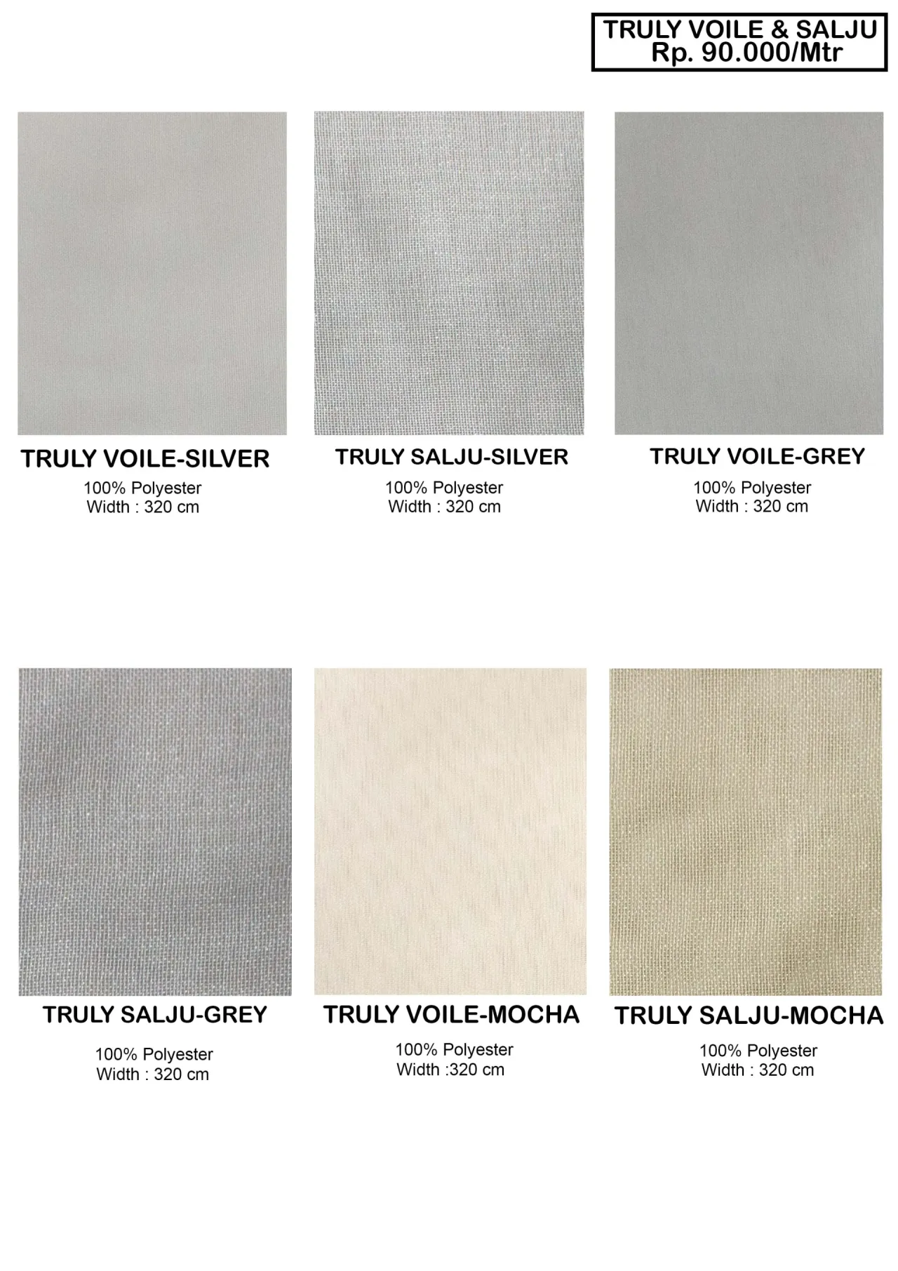 Truly Sheer Collection Vitrase