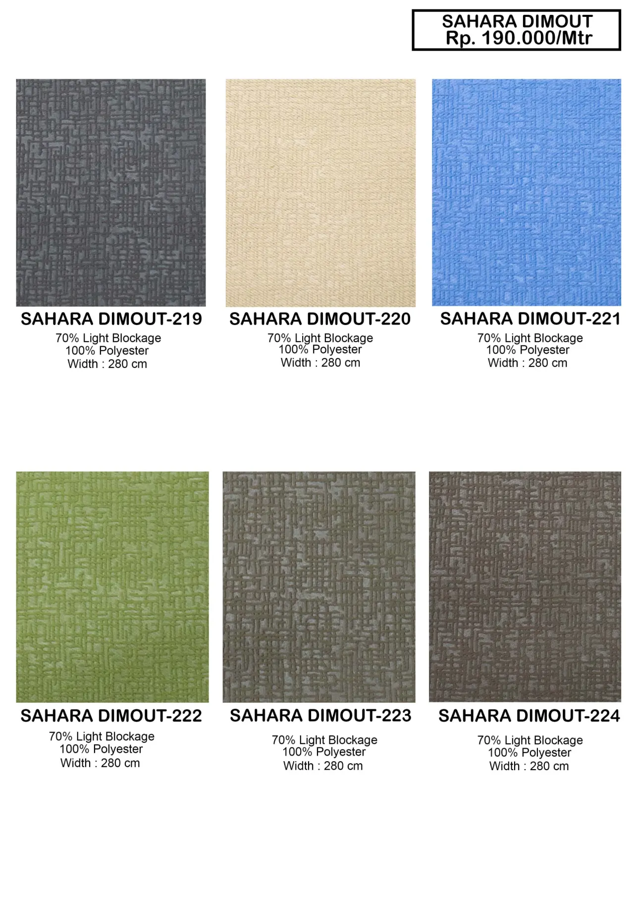 Sahara Dim Out Gorden