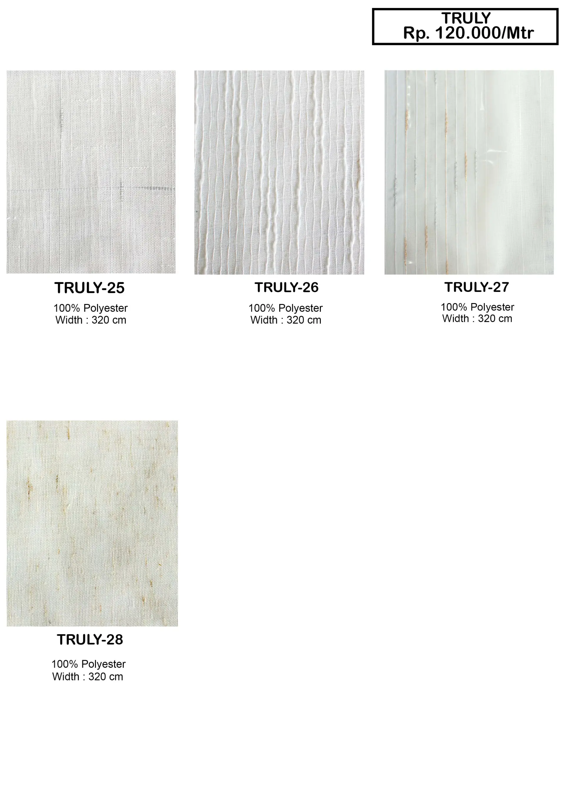 Truly Sheer Collection Vitrase