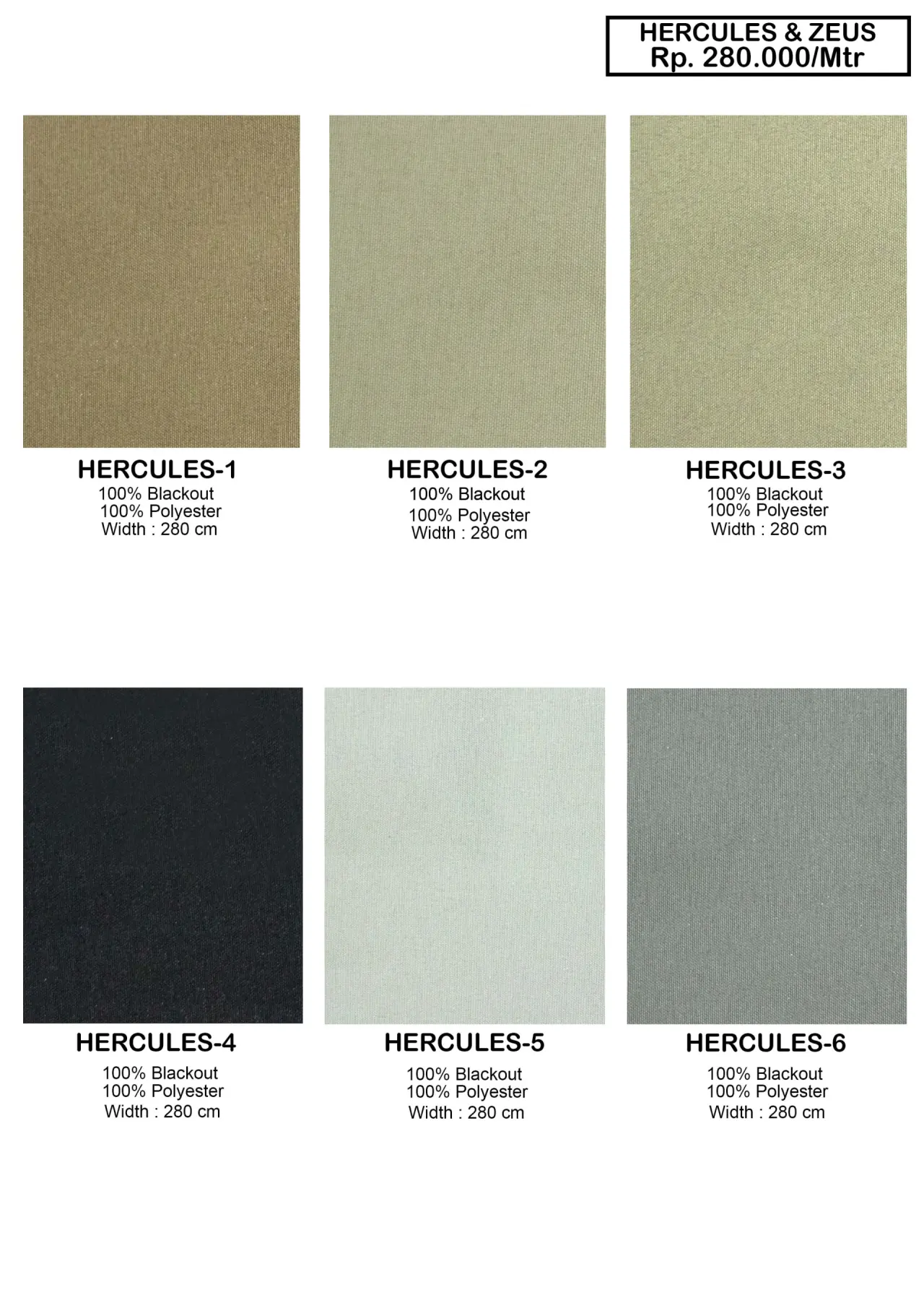 Hercules & Zeus Black Out Gorden