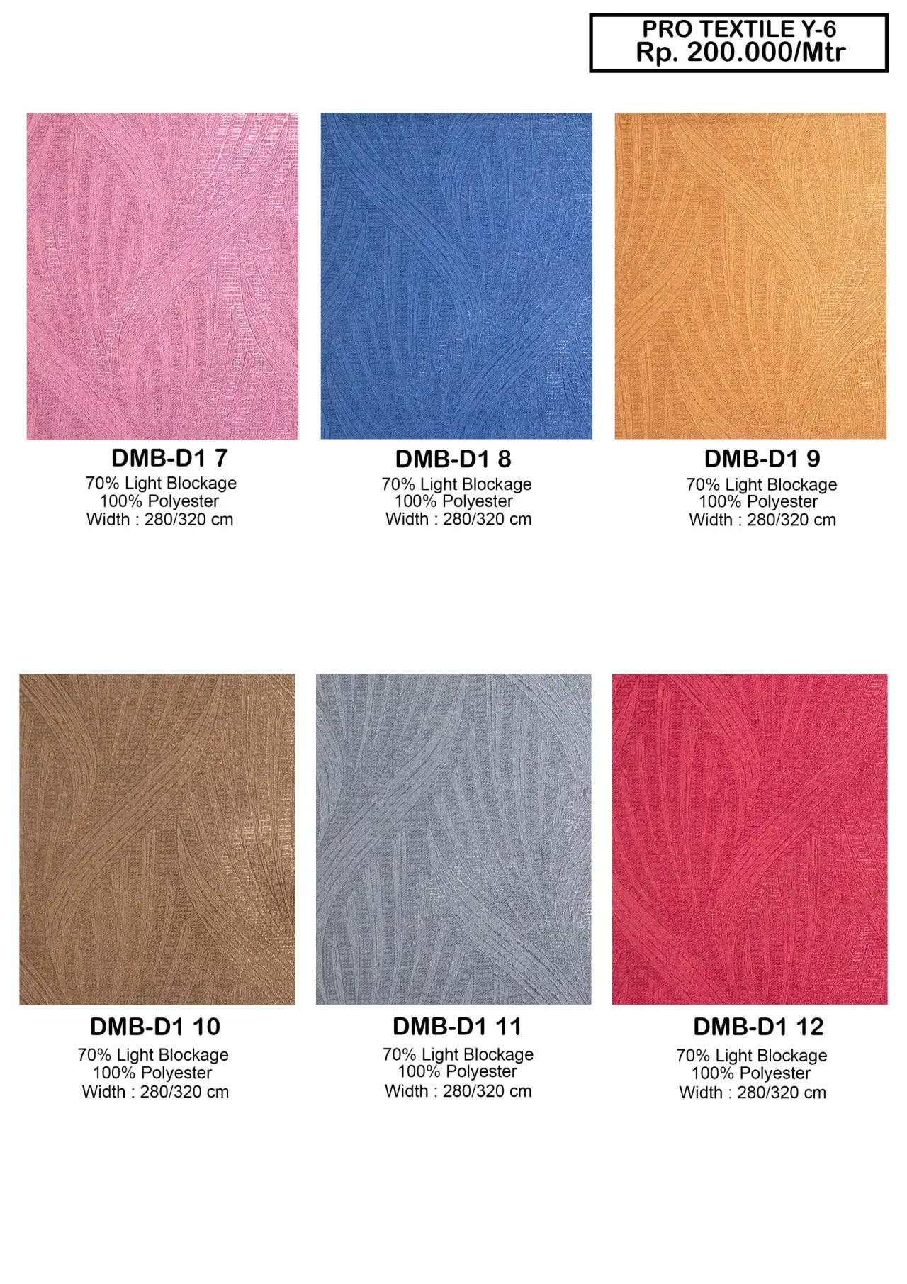 Pro Textile Y-6 Dim Out Gorden