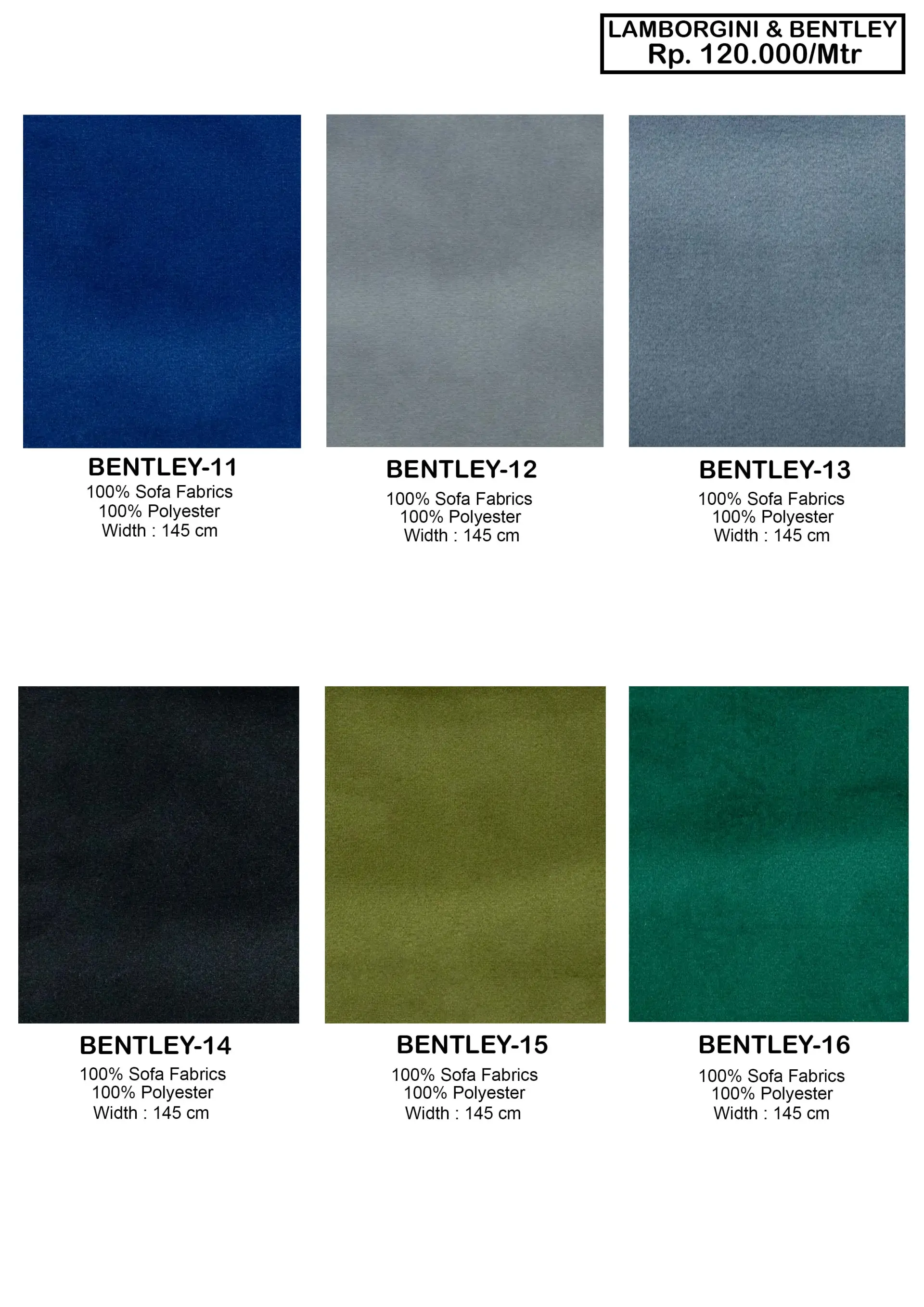 Lamborgini & Bentley Sofa Fabric