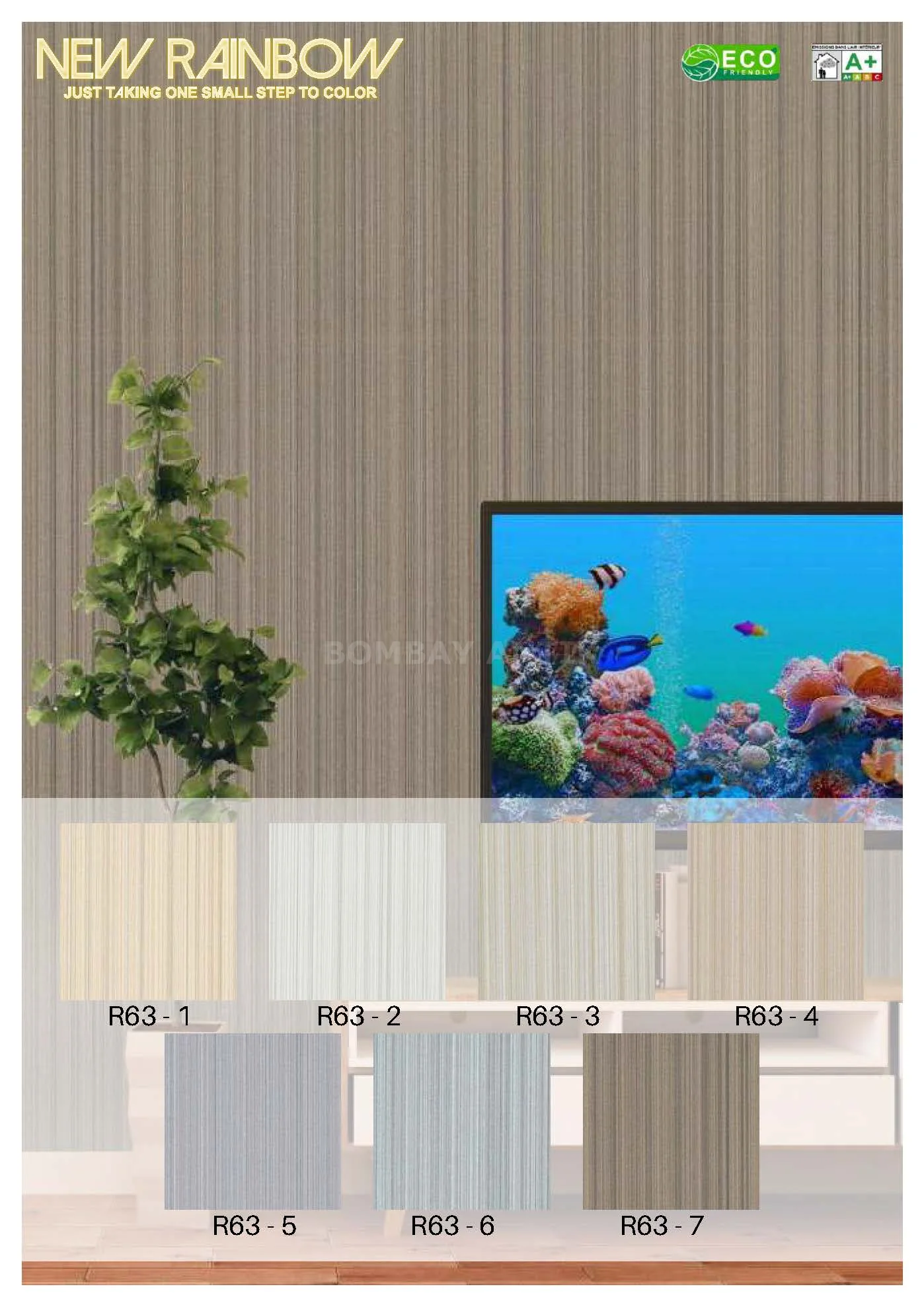 New Rainbow Motif Wallpaper