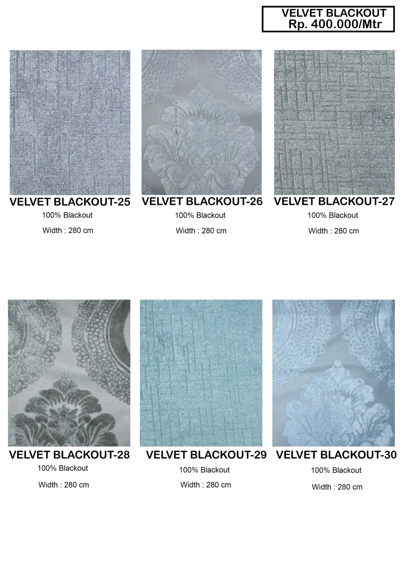 Velvet Black Out Gorden