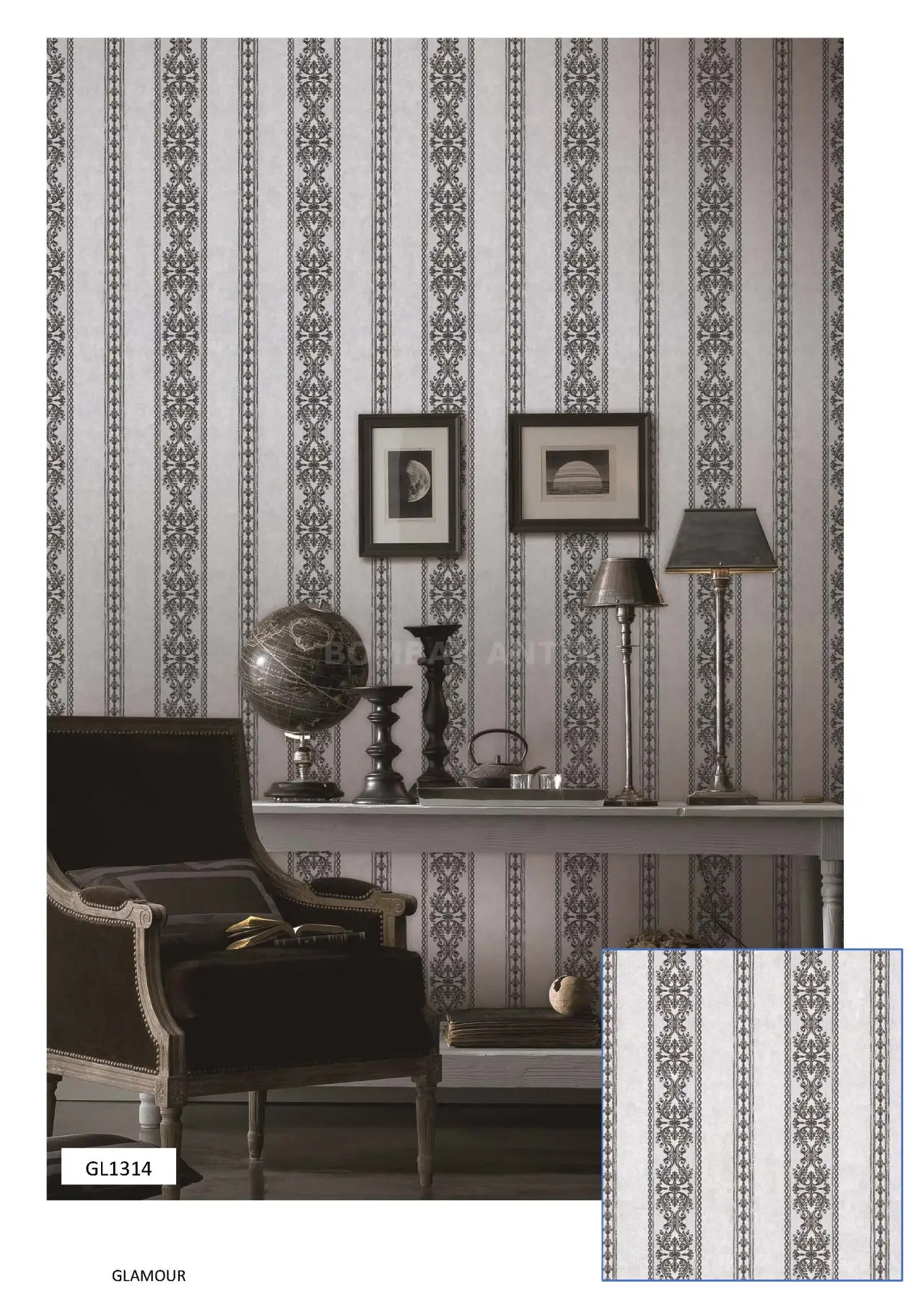 Glamour Motif Wallpaper