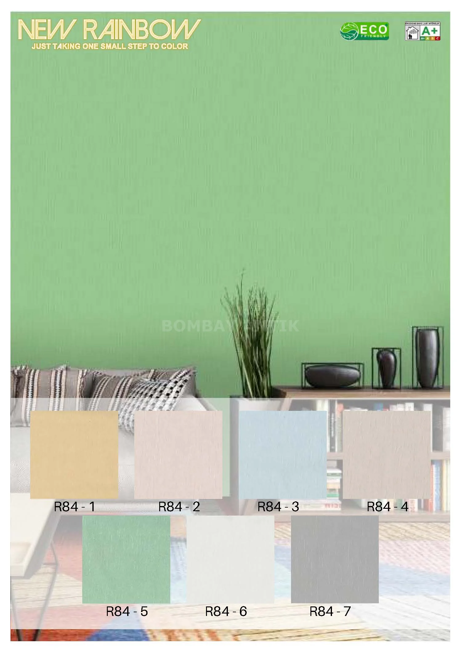 New Rainbow Motif Wallpaper